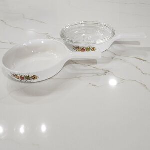 Vintage Corning Ware  Spice of Life Le Persil  6 1/2 “  Skillet Set of Two